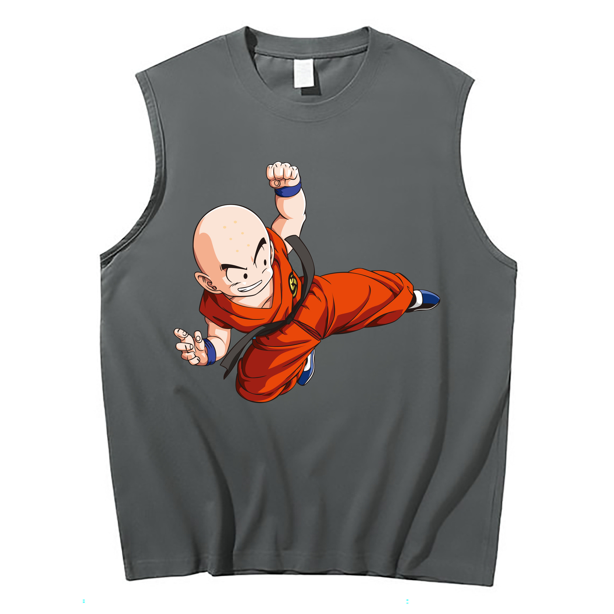 （画像用） ドラゴンボール クリリン DRAGON BALL krillin コットン100％タンクトップ（フロントプリント）